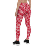 Alien Cowboy World Red Leggings