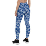 Alien Cowboy World Blue Leggings