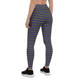 The Happy Cat Purple Leggings