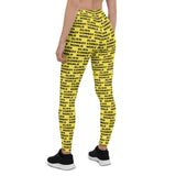 Alien Cowboy World Yellow Leggings