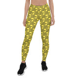 Alien Cowboy World Yellow Leggings