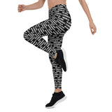 Alien Cowboy World Black Leggings