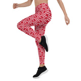 Alien Cowboy World Red Leggings