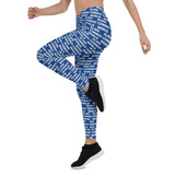 Alien Cowboy World Blue Leggings