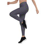 The Happy Cat Purple Leggings