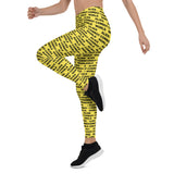 Alien Cowboy World Yellow Leggings