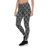 Alien Cowboy World Black Leggings