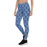 Alien Cowboy World Blue Leggings