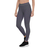 The Happy Cat Purple Leggings