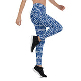 Alien Cowboy World Blue Leggings