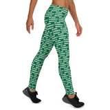 Alien Cowboy World Green Leggings