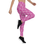 Alien Cowboy World Magenta Leggings