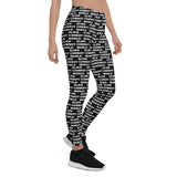 Alien Cowboy World Black Leggings