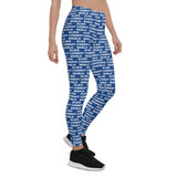 Alien Cowboy World Blue Leggings