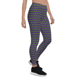 The Happy Cat Purple Leggings