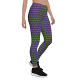 The Happy Cat Purple Leggings
