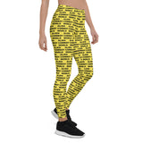 Alien Cowboy World Yellow Leggings