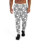 Alien Cowboy World Men's Joggers - White