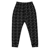 Alien Cowboy Cursive World Men's Joggers Black