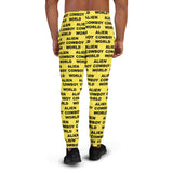 Alien Cowboy World Men's Yellow Joggers