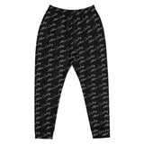 Alien Cowboy Cursive World Men's Joggers Black