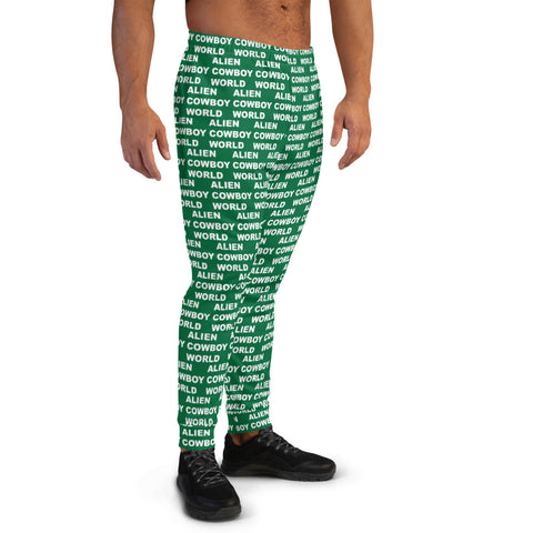 Alien Cowboy World Men's Joggers - Green