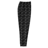 Alien Cowboy Cursive World Men's Joggers Black
