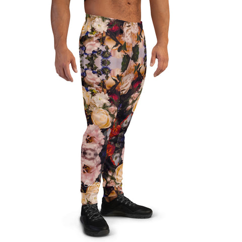 Alien Cowboy World Floral Men's Joggers