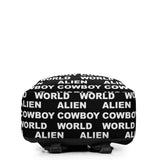 Alien Cowboy World Minimalist Black Backpack