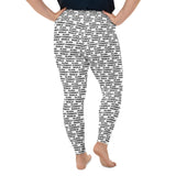 Alien Cowboy World White Plus Size Leggings