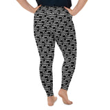 Alien Cowboy World Black Plus Size Leggings