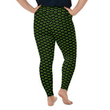 The Happy Cat Black Plus Size Leggings