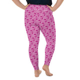 Alien Cowboy World Magenta Plus Size Leggings