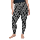 Alien Cowboy World Black Plus Size Leggings