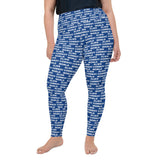 Alien Cowboy World Blue Plus Size Leggings