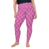 Alien Cowboy World Magenta Plus Size Leggings