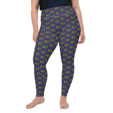 The Happy Cat Purple Plus Size Leggings