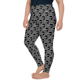 Alien Cowboy World Black Plus Size Leggings