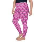 Alien Cowboy World Magenta Plus Size Leggings