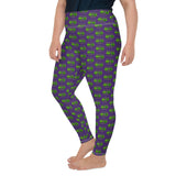 The Happy Cat Purple Plus Size Leggings