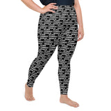 Alien Cowboy World Black Plus Size Leggings