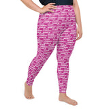 Alien Cowboy World Magenta Plus Size Leggings