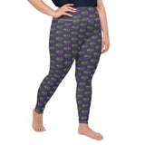 The Happy Cat Purple Plus Size Leggings