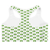 The Happy Cat White Sports Bra