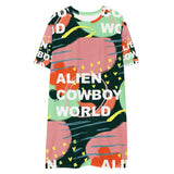 Alien Cowboy Tropical World T-shirt/Dress