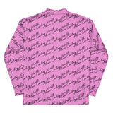 Alien Cowboy Cursive World Unisex Bomber Jacket - Pink