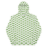 The Happy Cat White Unisex Hoodie