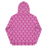 Alien Cowboy World Magenta Unisex Hoodie