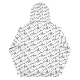 Alien Cowboy Cursive World White Unisex Hoodie