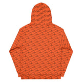 Alien Cowboy Cursive World Unisex Hoodie - Outrageous Orange!